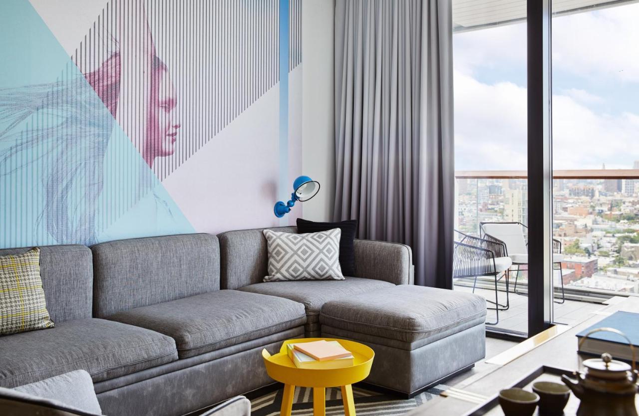 The William Vale Hotel New York Exterior photo A living room at the hotel